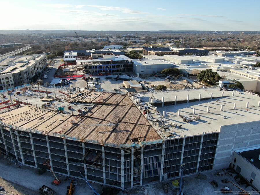 Aerial of building