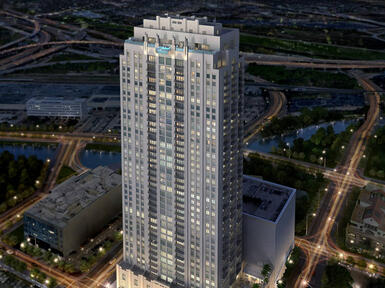 Aerial of the tower