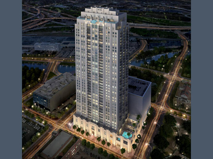 Aerial of the tower
