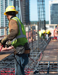 Worker on site